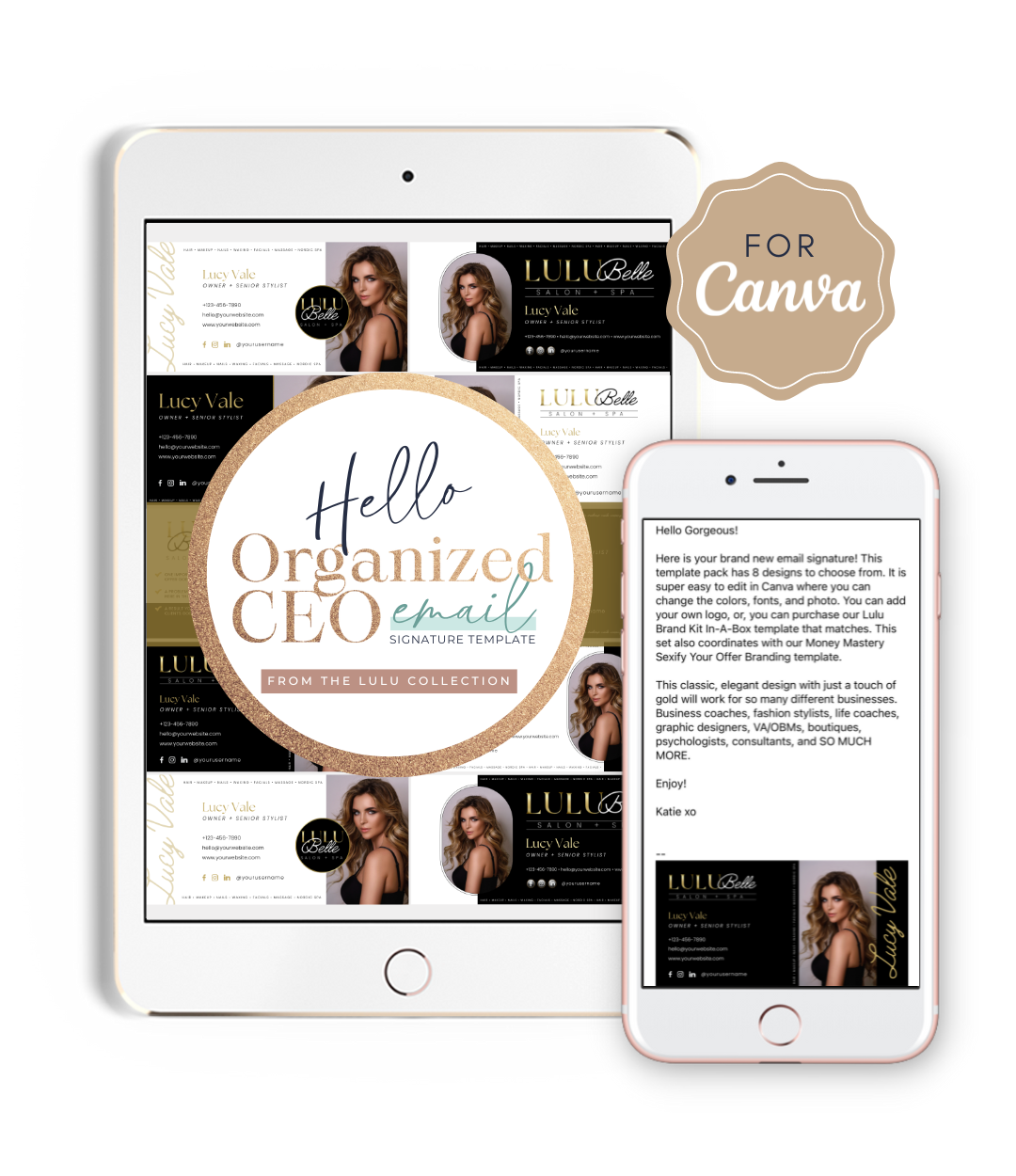 Hello Organized CEO The "Lulu" Email Signature Template