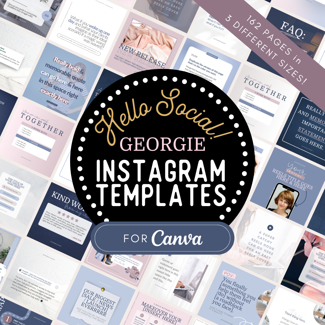 The "Georgie" Hello Social Instagram Template Pack