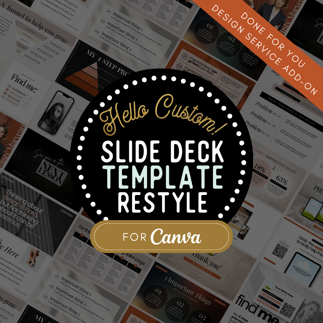 Hello, Custom! Slide Template Restyle Add-On Service