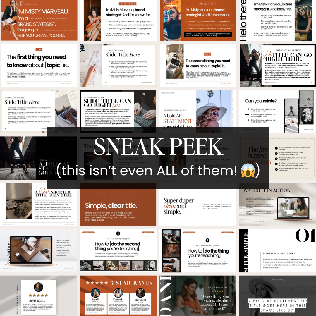 The "Misty" Hello Organized CEO Slide Deck Template