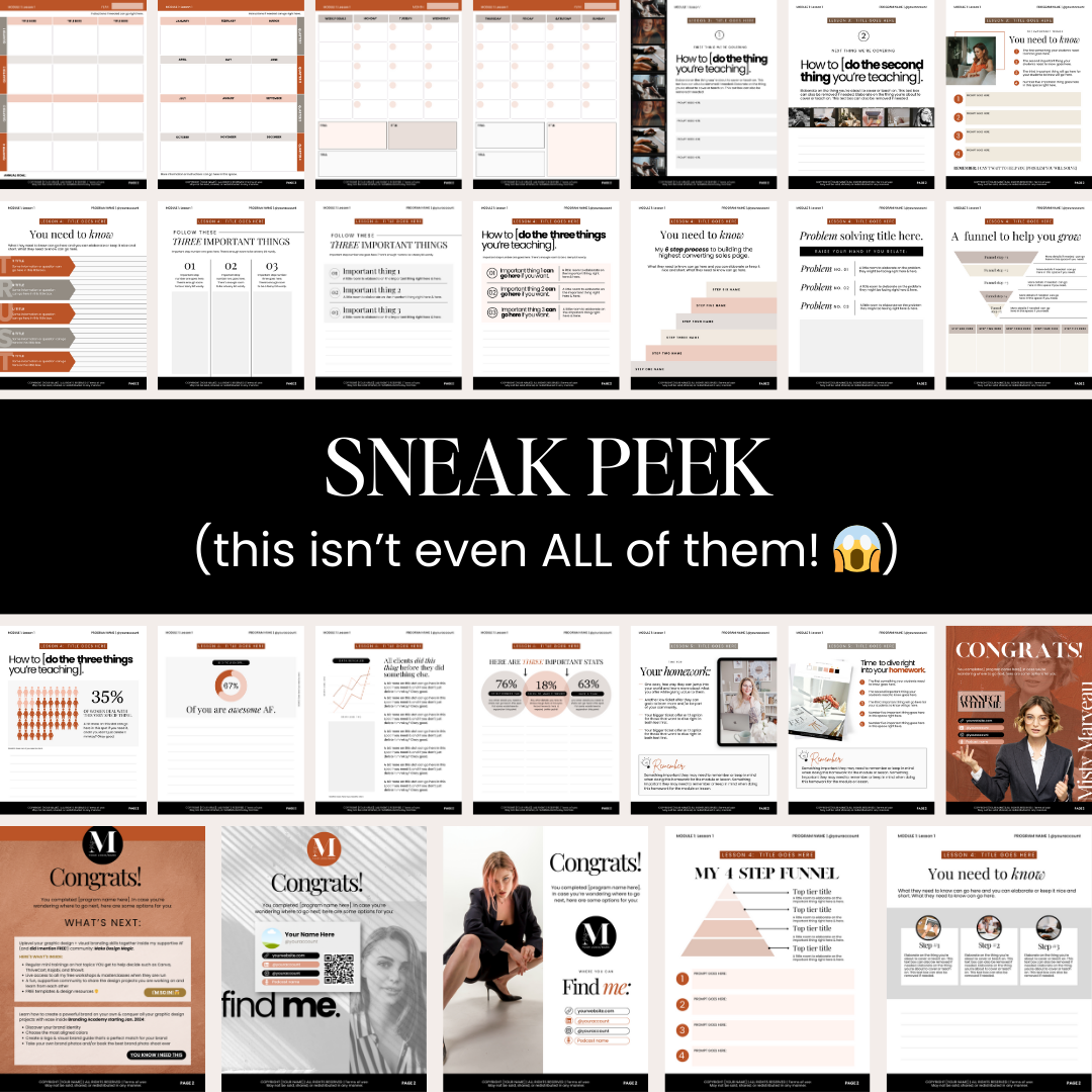 Hello Organized CEO The "Misty" Workbook Template