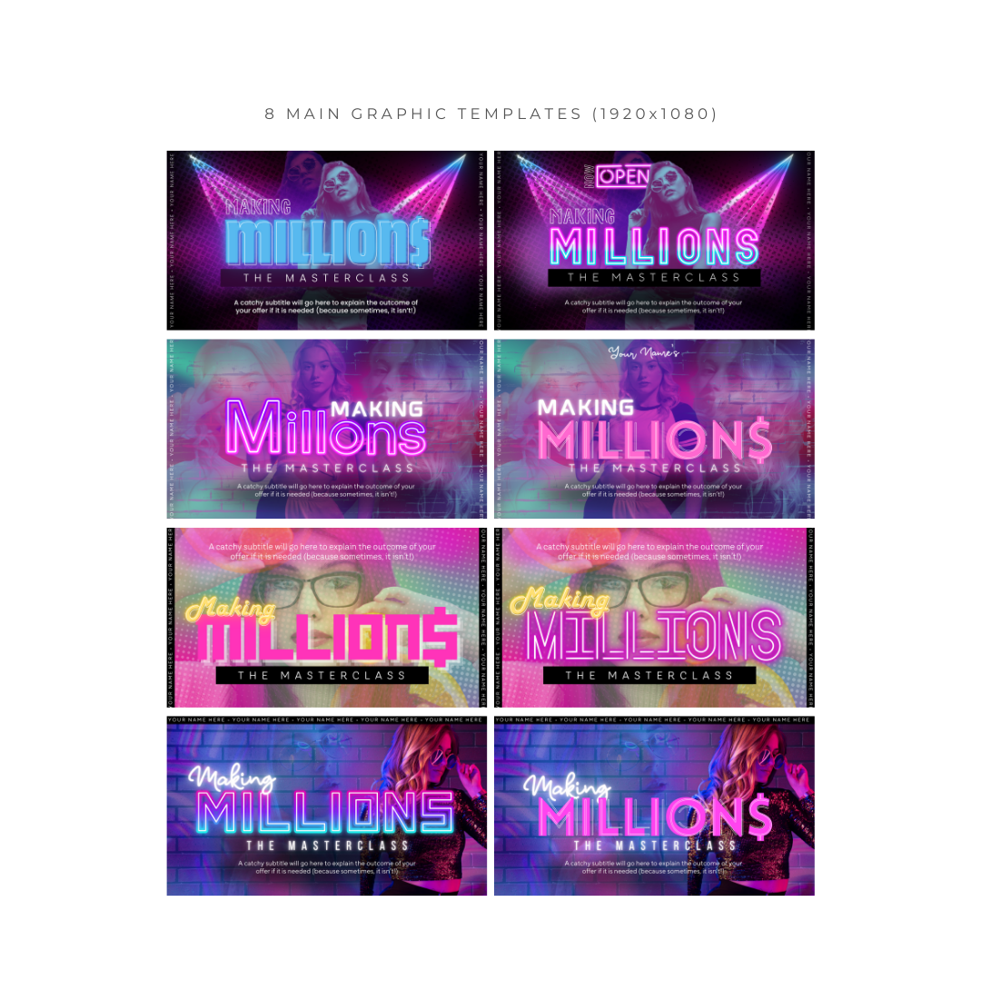 The "Making Millions" Sexify Your Offer Branding Template