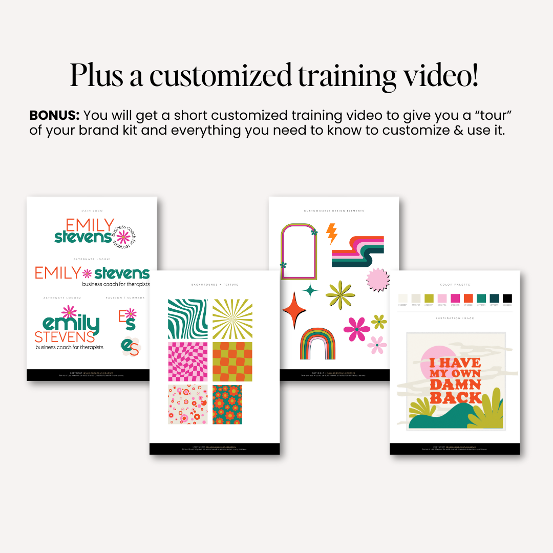 Hello, Custom! Brand Kit Template Restyle Add-On Service