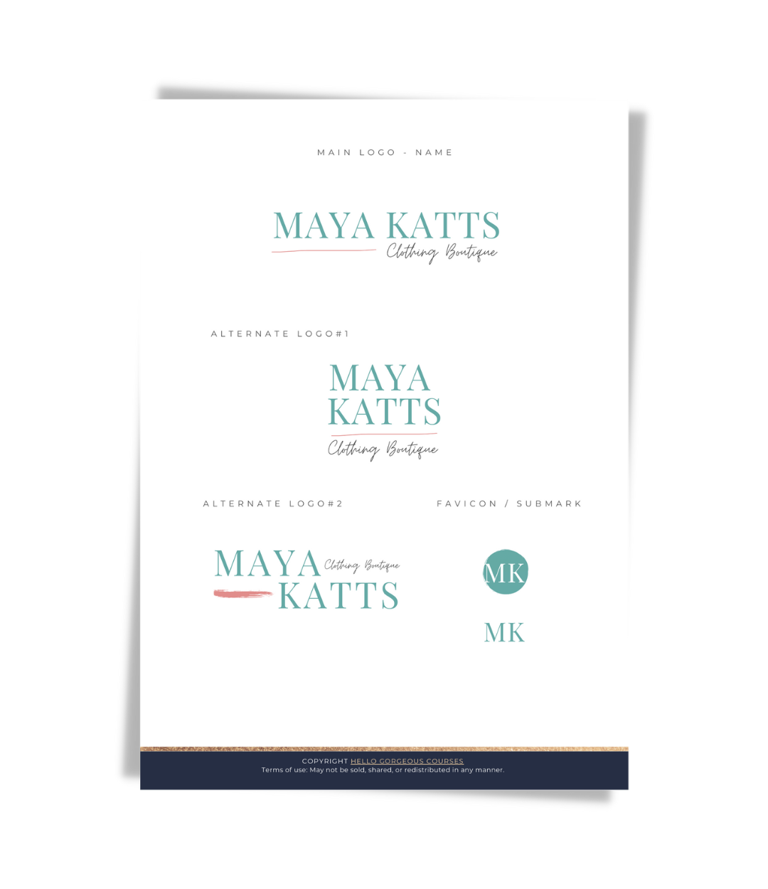 The "Maya" Brand Kit In-A-Box