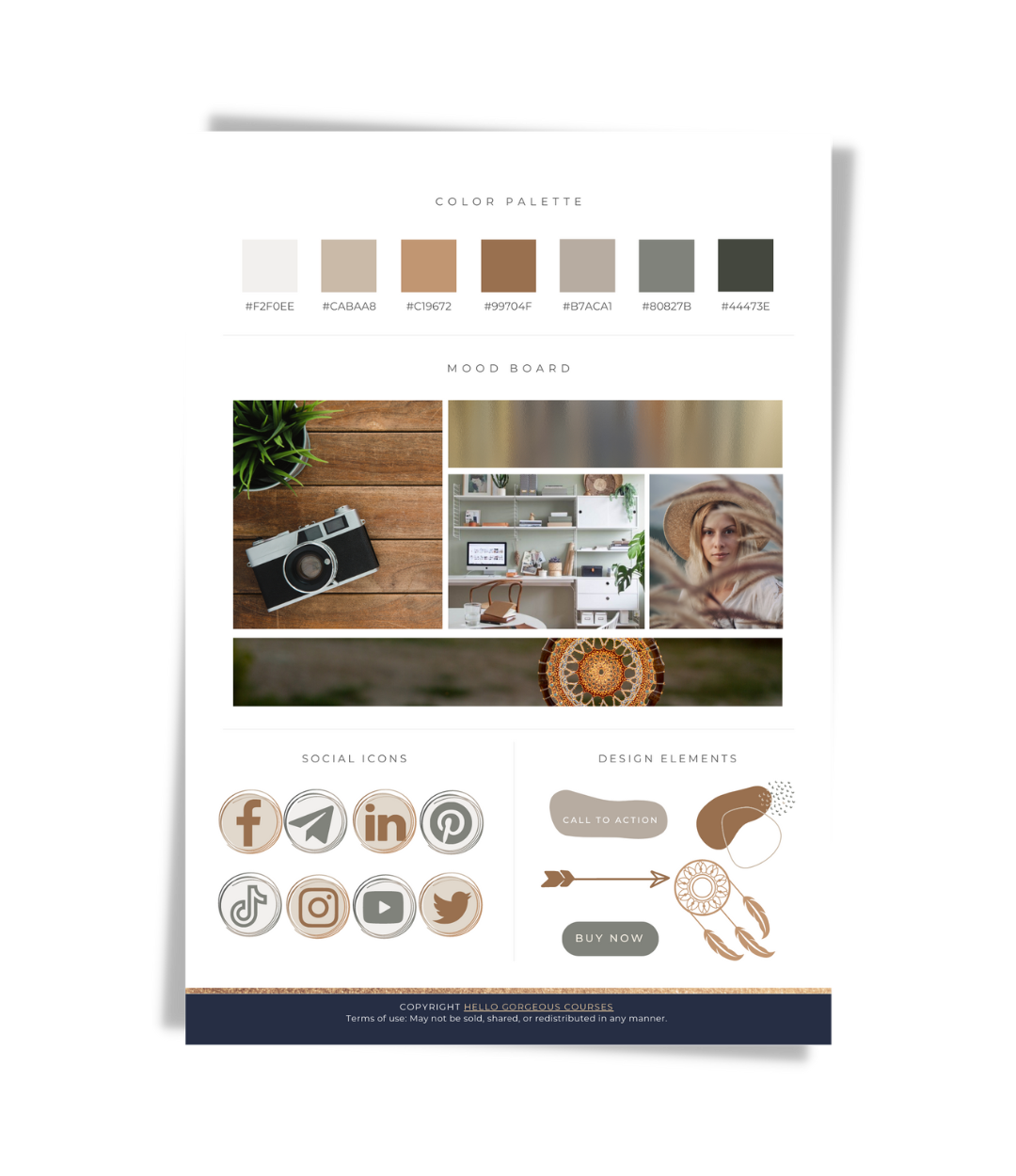 The "Simone" Brand Kit In-A-Box