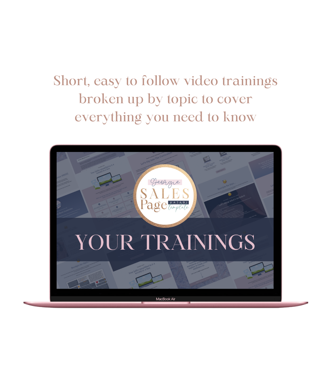 The "Georgie" Kajabi Sales Page Template Kit