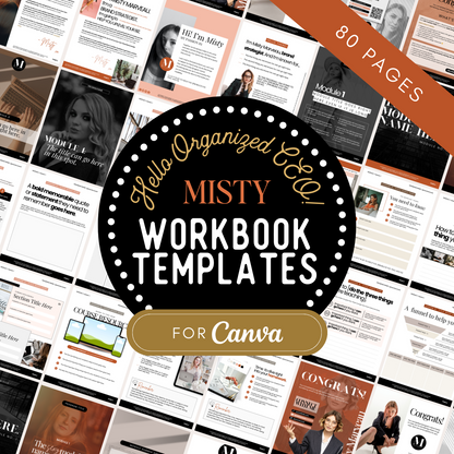 Hello Organized CEO The &quot;Misty&quot; Workbook Template