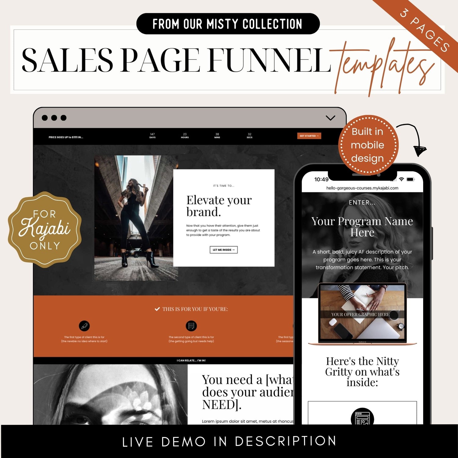 The &quot;Misty&quot; Ultimate Offer Creation Template Kit Bundle