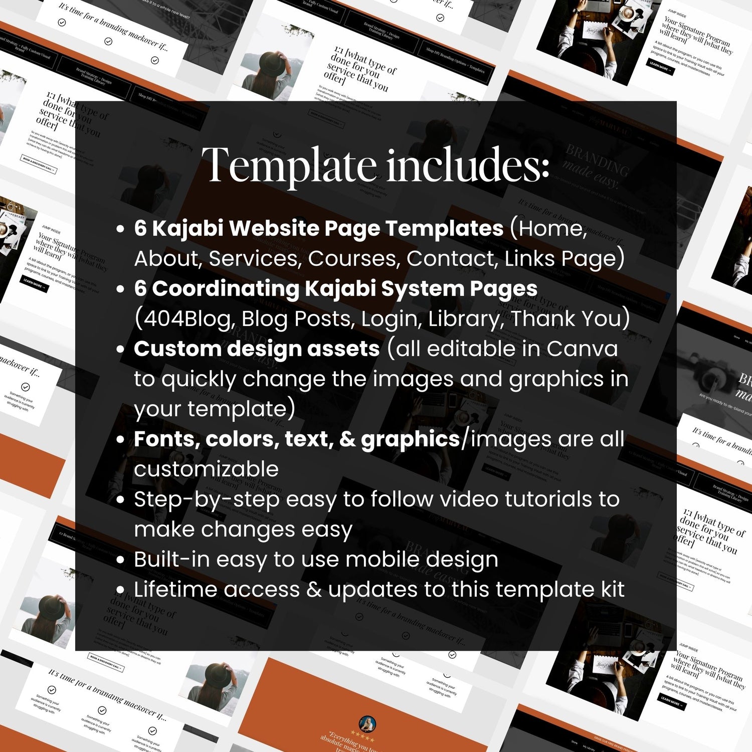 The &quot;Misty&quot; Website Kajabi Template PRE-SALE