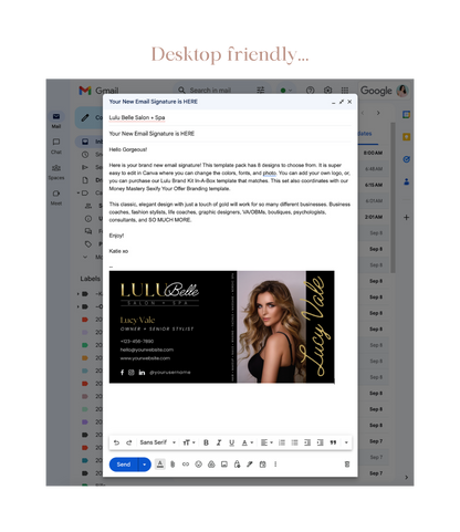 Hello Organized CEO The &quot;Lulu&quot; Email Signature Template