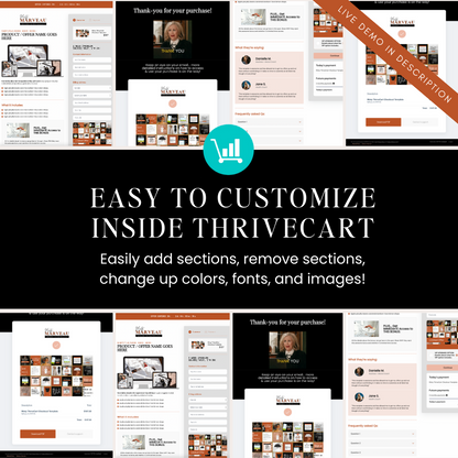 The &quot;Misty&quot; Simple ThriveCart Checkout Page Template Kit