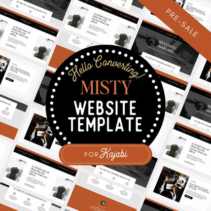 The &quot;Misty&quot; Website Kajabi Template PRE-SALE