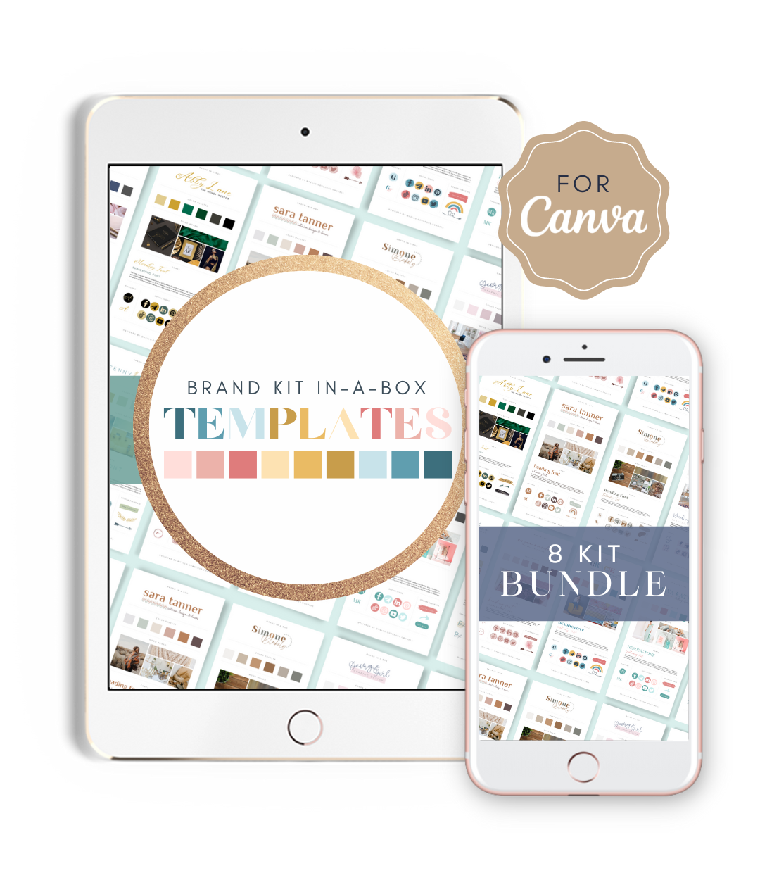 8 Brand Kit In-A-Box Template Bundle
