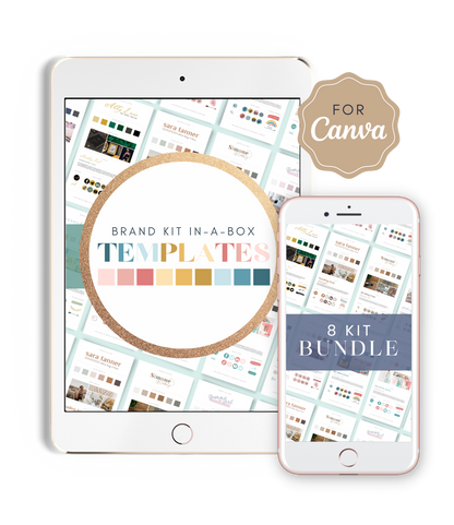 8 Brand Kit In-A-Box Template Bundle