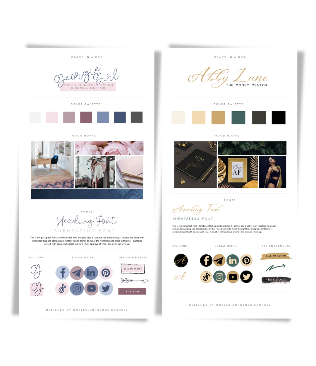 8 Brand Kit In-A-Box Template Bundle