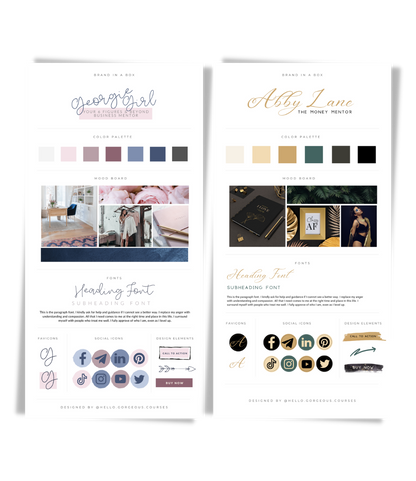 8 Brand Kit In-A-Box Template Bundle