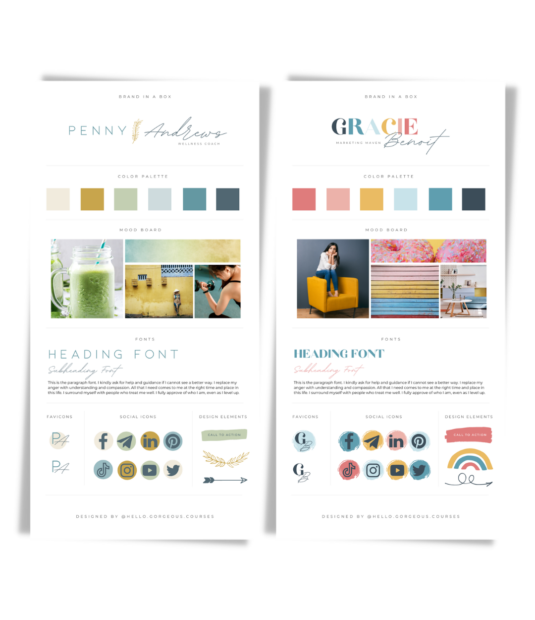 8 Brand Kit In-A-Box Template Bundle
