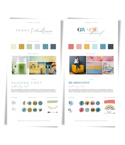 8 Brand Kit In-A-Box Template Bundle