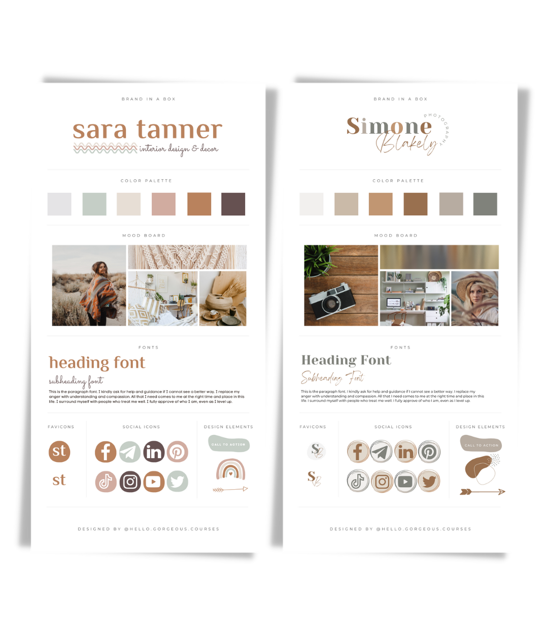 8 Brand Kit In-A-Box Template Bundle