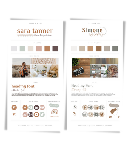 8 Brand Kit In-A-Box Template Bundle