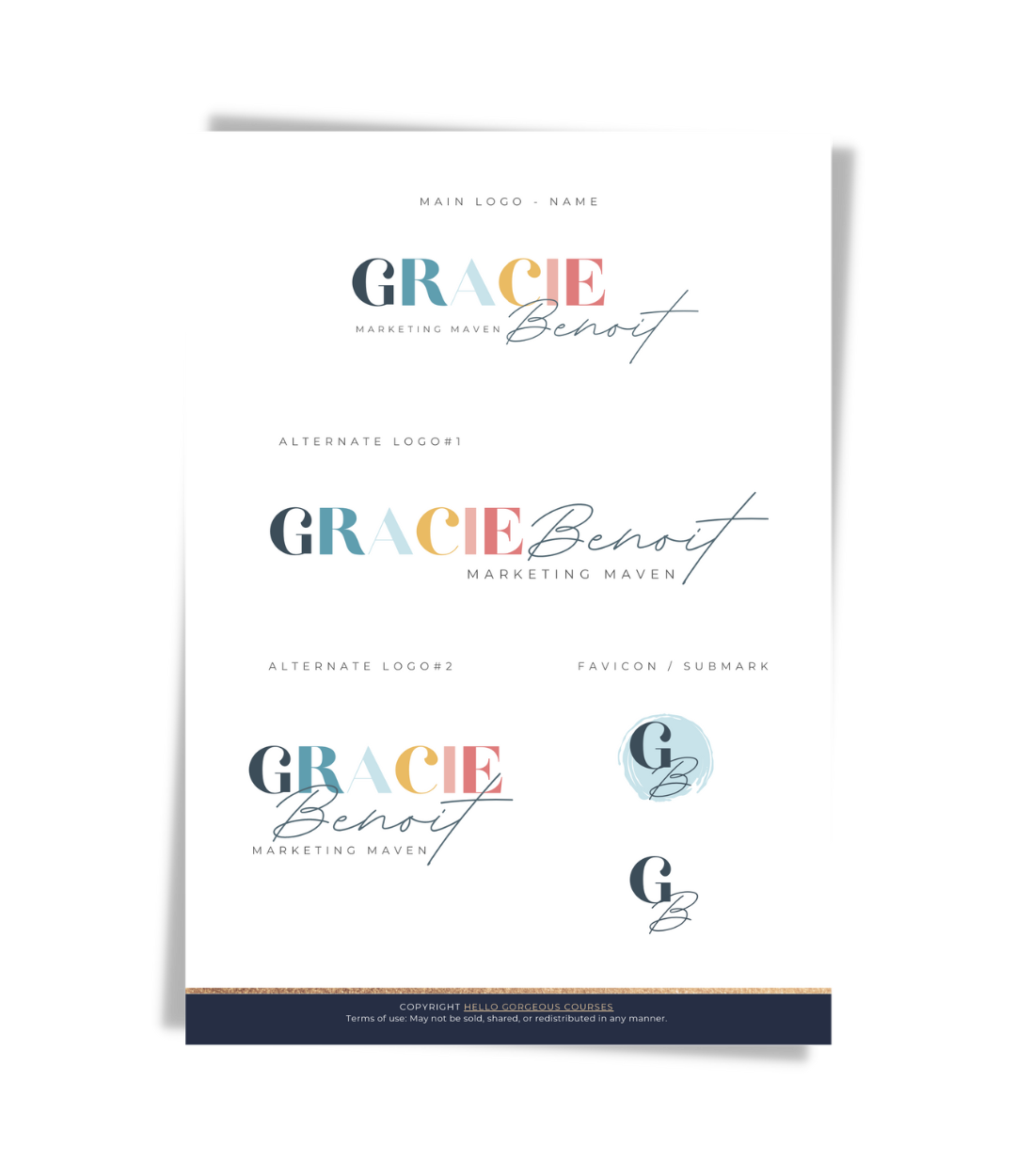 The &quot;Gracie&quot; Brand Kit In-A-Box