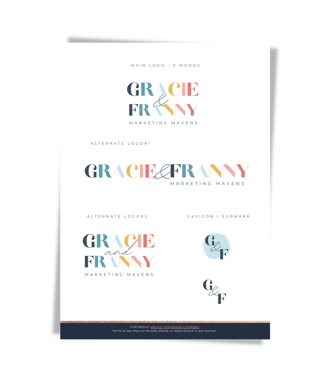 The &quot;Gracie&quot; Brand Kit In-A-Box