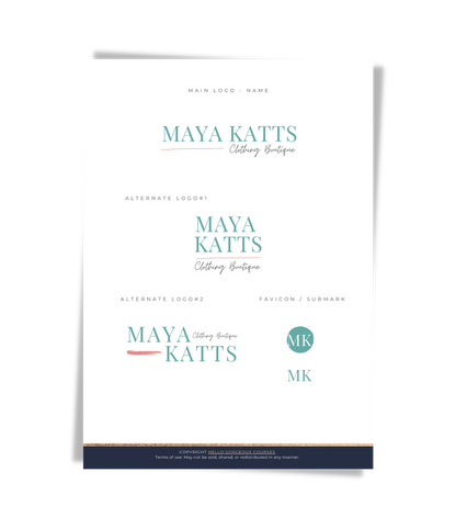 The &quot;Maya&quot; Brand Kit In-A-Box