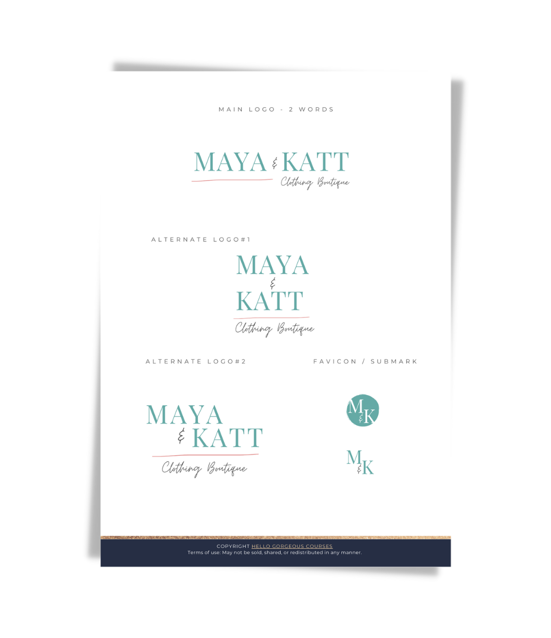 The &quot;Maya&quot; Brand Kit In-A-Box