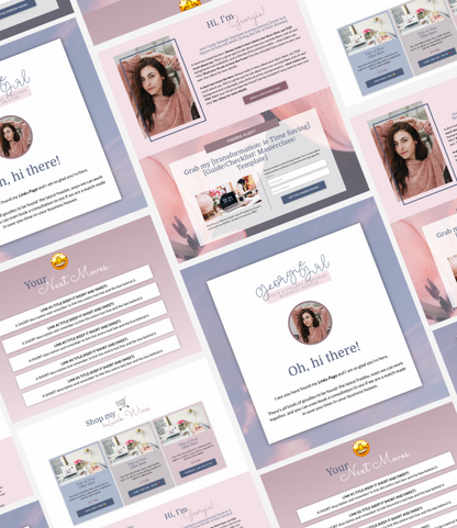 The &quot;Georgie&quot; Showit Link In Bio Mini Site Template