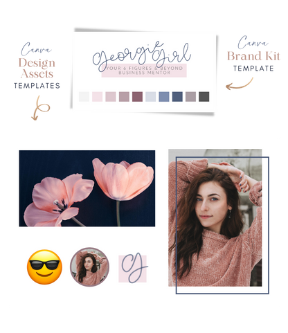 The &quot;Georgie&quot; Showit Link In Bio Mini Site Template