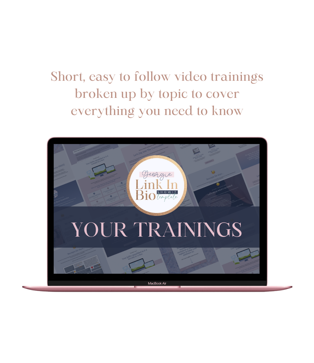The &quot;Georgie&quot; Showit Link In Bio Mini Site Template