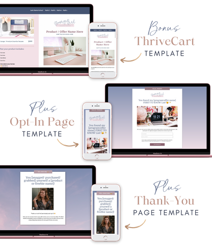 The &quot;Georgie&quot; Showit Sales Page Template Kit