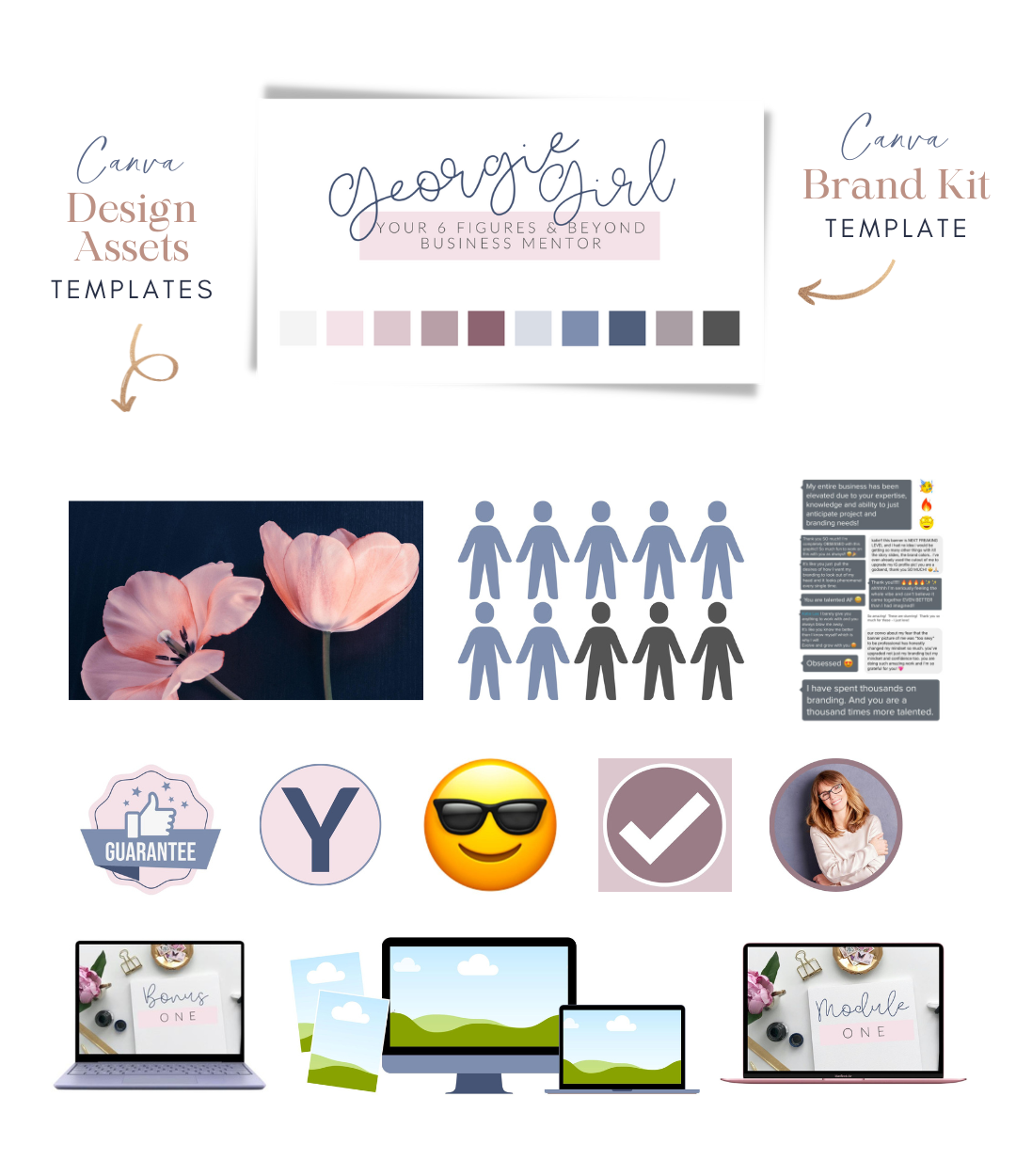 The &quot;Georgie&quot; Showit Sales Page Template Kit