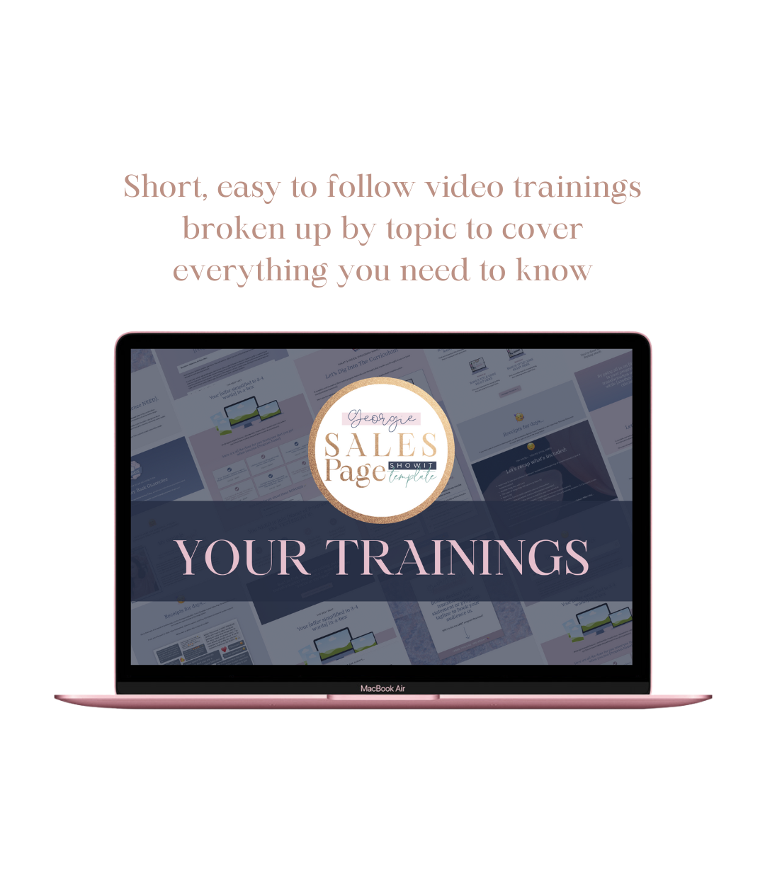 The &quot;Georgie&quot; Showit Sales Page Template Kit