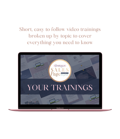 The &quot;Georgie&quot; Showit Sales Page Template Kit