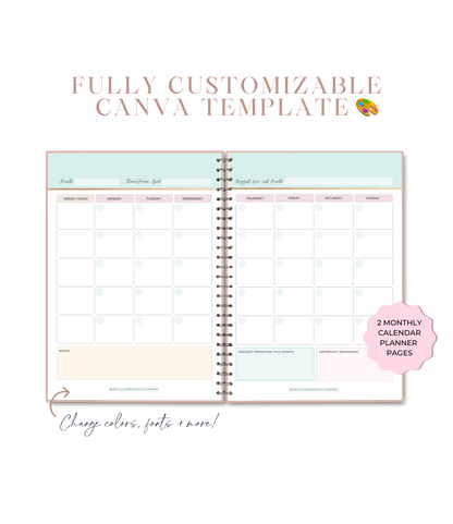 Hello Organized CEO Monthly/Weekly/Daily Planner Template