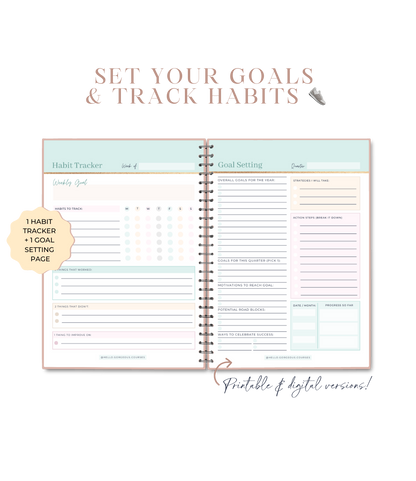 Hello Organized CEO Monthly/Weekly/Daily Planner Template