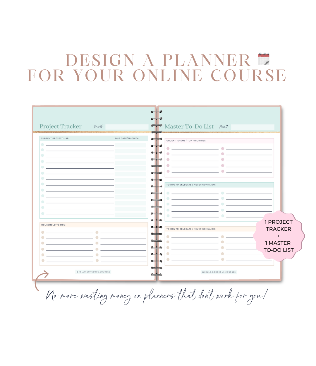 Hello Organized CEO Monthly/Weekly/Daily Planner Template