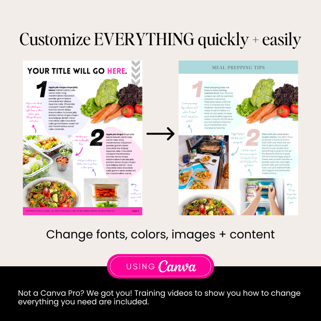 Making millions DIY Canva template customize everything quickly and easily with training videos showing you how to change everything you need