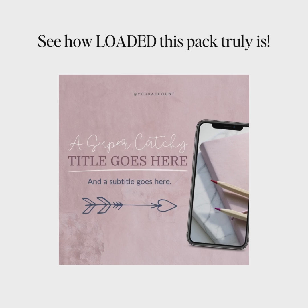 The &quot;Georgie&quot; Hello Social Instagram Template Pack